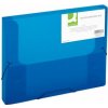 Plastový box s gumičkou Q-CONNECT modrý Plastový box s gumičkou Q-CONNECT modrý