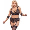 Plus size krajkový komplet Seductive Bondage, XL Plus size krajkový komplet Seductive Bondage, XL