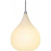 | Halo Design 407931 - Luster na lankách DROPS 1xE27/40W/230V pr. 30 cm biela/matný chróm | 407931 | Halo Design 407931 - Luster na lankách DROPS 1xE27/40W/230V pr. 30 cm biela/matný chróm | 407931