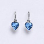 Swarovski srdiečko Aquamarine