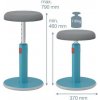 Ergonomická balančná stolička Leitz Cosy Ergo kľudná modrá