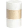 Vianočná sviečka Rustic Metalic valec Ø7x15 cm biela Vianočná sviečka Rustic Metalic valec Ø7x15 cm biela