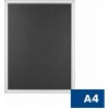 Plagátový kliprám A4, ostré rohy, strieborný Plagátový kliprám A4, ostré rohy, strieborný