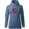 1975 v srdci - Mikina dámská Cape s kapucí - XL ( Denim ) 1975 v srdci - Mikina dámská Cape s kapucí - XL ( Denim )