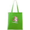 Santa so zahryznutým psom - Taška bavlnená - 42 x 38 cm ( Apple Green ) Santa so zahryznutým psom - Taška bavlnená - 42 x 38 cm ( Apple Green )