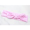 JOHAN, TAI PEI Detská látková čelenka svetloružová s labuťami JOHAN, TAI PEI Detská látková čelenka svetloružová s labuťami