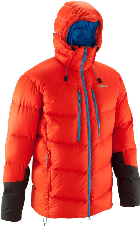 Simond pánska horolezecká páperová bunda Makalu červená oranžová