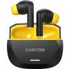 Slúchadlá TWS bezdrôtové Bluetooth 5.4, CANYON Hexagon 7, čierno žlté Slúchadlá TWS bezdrôtové Bluetooth 5.4, CANYON Hexagon 7, čierno žlté
