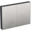 Zrkadlová skrinka bez osvetlenia Jungborn TRENTA 100 x 14,4 x 72 cm antracit matný Zrkadlová skrinka bez osvetlenia Jungborn TRENTA 100 x 14,4 x 72 cm antracit matný