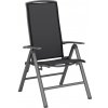 Skladacie záhradné kreslo Welsby, textil/hliník, čierna/sivá, 61 x 69 x 112 cm Skladacie záhradné kreslo Welsby, textil/hliník, čierna/sivá, 61 x 69 x 112 cm