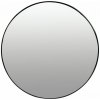 ModernHome Okrúhle nástenné zrkadlo 60 cm, hliníkový rám, čierne ModernHome Okrúhle nástenné zrkadlo 60 cm, hliníkový rám, čierne