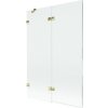 MEXEN/S - Lunar vaňová zástena 2-krídlová ľavá 120 x 150, transparent, zlatá 897-120-100-50-00-L MEXEN/S - Lunar vaňová zástena 2-krídlová ľavá 120 x 150, transparent, zlatá 897-120-100-50-00-L