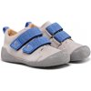 Affenzahn Prewalker Detské barefoot topánky Leather Walky šedámodrá