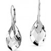 Náušnice Swarovski elements Cap pear 16 mm chrómové Metallic Náušnice Swarovski elements Cap pear 16 mm chrómové Metallic