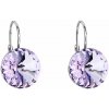 Strieborné náušnice visiace s kryštálmi Swarovski fialové okrúhle 31106.3 Violet Strieborné náušnice visiace s kryštálmi Swarovski fialové okrúhle 31106.3 Violet