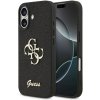 Guess PU Fixed Glitter 4G Metal Logo kryt pre iPhone 17, čierny 57983127130 Guess PU Fixed Glitter 4G Metal Logo kryt pre iPhone 17, čierny 57983127130