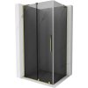 MEXEN/S - Velar L sprchovací kút, posuvné dvere 110 x 90, grafit, zlato 871-110-090-43-50 MEXEN/S - Velar L sprchovací kút, posuvné dvere 110 x 90, grafit, zlato 871-110-090-43-50