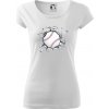 Baseball lopta v triku - Dámske tričko Pure - 2XL ( Biela ) Baseball lopta v triku - Dámske tričko Pure - 2XL ( Biela )