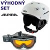 Alpina Junta prilba biela a okuliare FreeSpirit DH Veľkosť: L - 57-61 cm Alpina Junta prilba biela a okuliare FreeSpirit DH Veľkosť: L - 57-61 cm