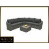 DEOKORK Ratanová modulová zostava BORNEO LUXURY pre 5 osôb (sivá) DEOKORK Ratanová modulová zostava BORNEO LUXURY pre 5 osôb (sivá)