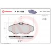 Sada brzdových platničiek, vždy 4 kusy v sade BREMBO P 44 008 (P44008)