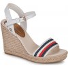 Tommy Hilfiger Sandále CORPORATE WEDGE Biela Tommy Hilfiger Sandále CORPORATE WEDGE Biela