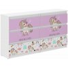 Detská komoda so 6 zásuvkami, UNICORN PINK Detská komoda so 6 zásuvkami, UNICORN PINK