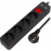 Predlžovací Kábel do zásuvky Blow 3 m, 4 ks zásuviek, čierny Predlžovací Kábel do zásuvky Blow 3 m, 4 ks zásuviek, čierny