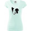 Border kólia obrys hlavy - Dámske tričko Pure - XL ( Frost ) Border kólia obrys hlavy - Dámske tričko Pure - XL ( Frost )