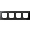 Rámček 4-násobný sklo cierna ónyxová Merten ElegG (Schneider) Rámček 4-násobný sklo cierna ónyxová Merten ElegG (Schneider)
