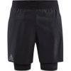 Šortky CRAFT PRO Trail 2in1 černá XL Šortky CRAFT PRO Trail 2in1 černá XL