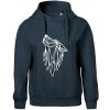 Geometria - vlk - vyjúci - Oversized mikina dámská Moon - kratšia + širšia - XS ( Tmavomodrá (veľmi tmavá - skoro čierna) ) Geometria - vlk - vyjúci - Oversized mikina dámská Moon - kratšia + širšia - XS ( Tmavomodrá (veľmi tmavá - skoro čierna) )