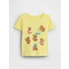 GAP Baby tričko s logom Žltá 2YRS GAP Baby tričko s logom Žltá 2YRS