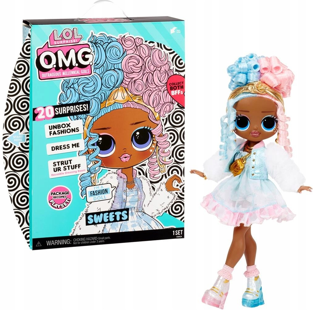 MGA LOL Surprise OMG Doll Series 4- Sweets 24 cm velká pohyblivá módní s 20 překvapeními