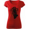 T-ričko Classic Cafe Racer dámske tričko Farba trička: Červená, Veľkosť: L T-ričko Classic Cafe Racer dámske tričko Farba trička: Červená, Veľkosť: L