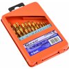 Sada vrtákov 13 ks 1,5-6,5mm HSS TiN met.box (20/80) (Geko G38231) Sada vrtákov 13 ks 1,5-6,5mm HSS TiN met.box (20/80) (Geko G38231)