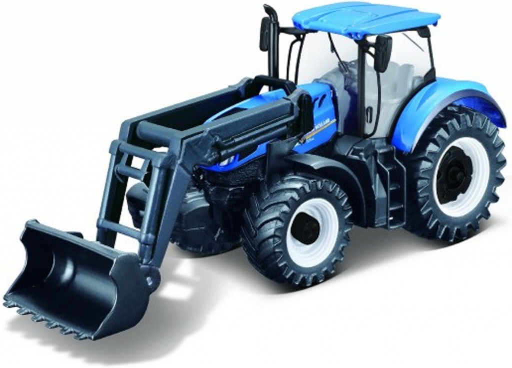 Bburago Traktor s nakladače Fendt 1050 Vario/New Holland kov/plast 16cm