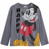 Chlapčenské tričko MICKEY MOUSE HAPPY šedé Veľkosť: 98 Chlapčenské tričko MICKEY MOUSE HAPPY šedé Veľkosť: 98