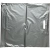 LDPE taška so spevneným prehmatom a so zloženým dnom, dĺžka 50 cm, šírka 45 cm, strieborná