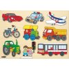 Woody Puzzle na desce - Dopravní prostředky Woody Puzzle na desce - Dopravní prostředky