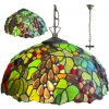 Tiffany luster do obývačky kolekcia WINE OVAL 2*E27 Tiffany luster do obývačky kolekcia WINE OVAL 2*E27