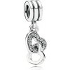 Visiaci prívesok PANDORA Prepletené srdce 791242CZ Visiaci prívesok PANDORA Prepletené srdce 791242CZ