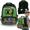 Školský ruksak s viacerými priehradkami Minecraft zelený Školský ruksak s viacerými priehradkami Minecraft zelený