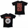 Metal Rock Off Ramones Hey Ho Red Block Text Čierna