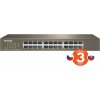 Tenda TEG1024D - 24-port Gigabit Ethernet Switch, 10/100/1000 Mbps, Fanless, Rackmount, Kov Tenda TEG1024D - 24-port Gigabit Ethernet Switch, 10/100/1000 Mbps, Fanless, Rackmount, Kov