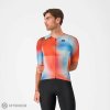 Castelli FREE SPEED 3 RACE TOP dres, papriková/zimná modrá M Castelli FREE SPEED 3 RACE TOP dres, papriková/zimná modrá M