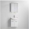 BATH DELUXE | Kúpeľňová skrinka s umývadlom ASTRID + LED zrkadlová skrinka 230V IP44 biela | BT0118 BATH DELUXE | Kúpeľňová skrinka s umývadlom ASTRID + LED zrkadlová skrinka 230V IP44 biela | BT0118