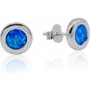 GOLDIE Strieborné náušnice s modrým opálom LEAS196.KS GOLDIE Strieborné náušnice s modrým opálom LEAS196.KS