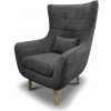 Kreslo ušiak ROSEL tmavošedý - MALMO 95 Kreslo ušiak ROSEL tmavošedý - MALMO 95