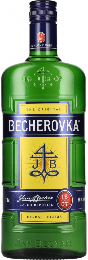 Becherovka 38% 1 l (čistá fľaša)